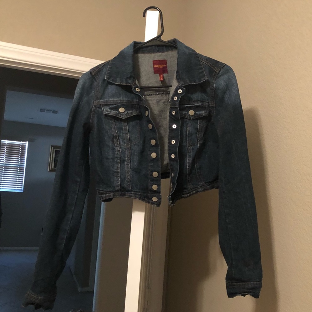Crop jean jacket